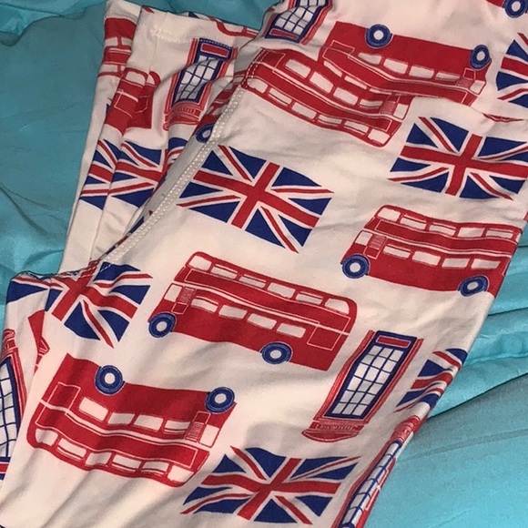 Lularoe is London British flag leggings.  Never worn NWOT - Picture 1 of 2